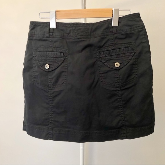 Jessica Y2K Mini Cargo Grunge Medium to Low Rise Black Mini A Line Skirt. Size 8 - Picture 3 of 14